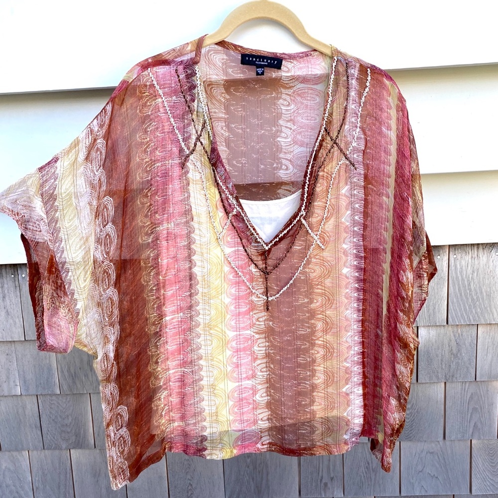 Sanctuary Beaded Top With Camisole